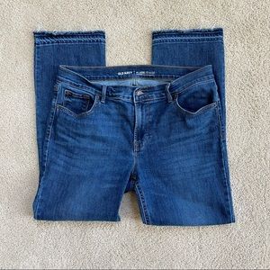 Old Navy Flare Mid-Rise dark wash denim jeans size 10 excellent condition